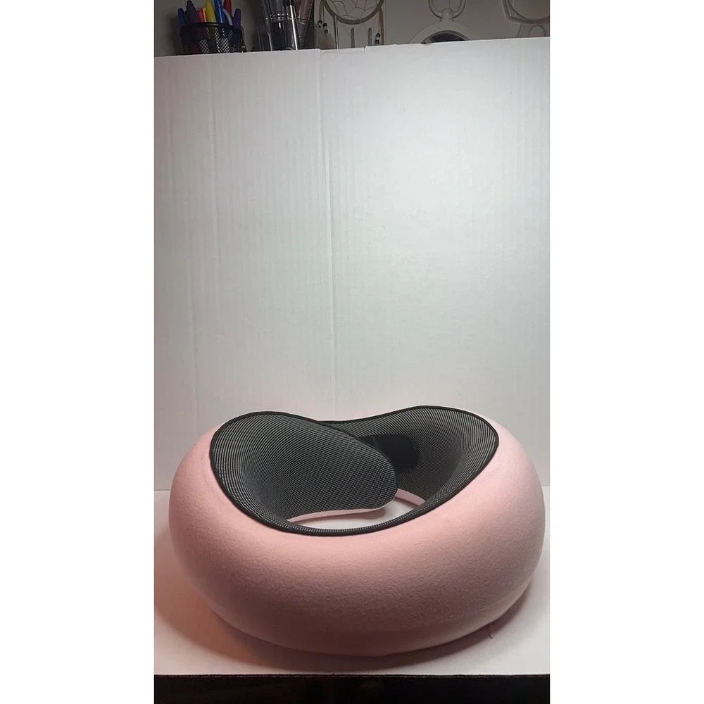 Ergonomic Pink Neck Pillow